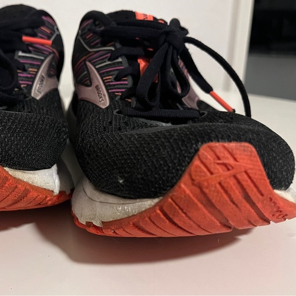 ON SALE $20 Brooks Adrenaline GTS 19 Women’s Running Shoes - Black/Orange - Picture 7 of 10
